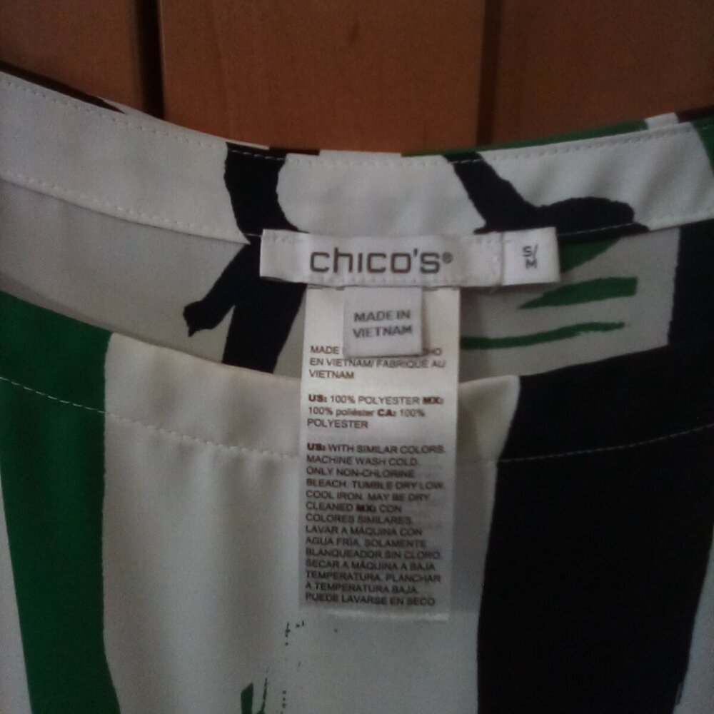 Chico's abstract poncho size small - Picture 2 of 2